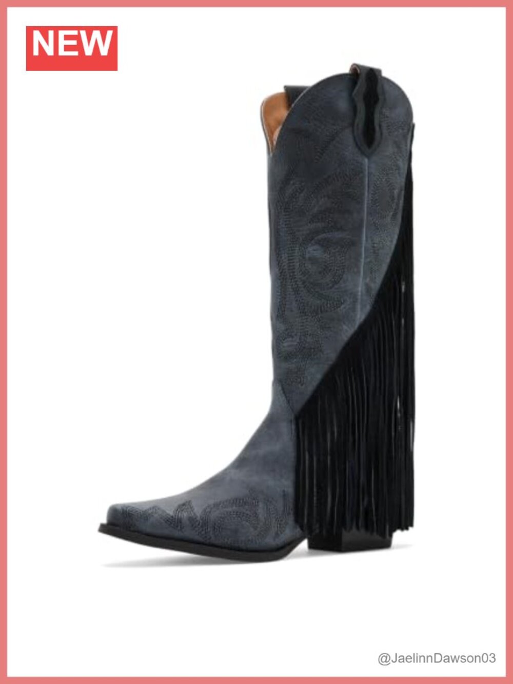 Dingo Women's Western Boots Knee High Leather Pull On Snip Toe Low Heel